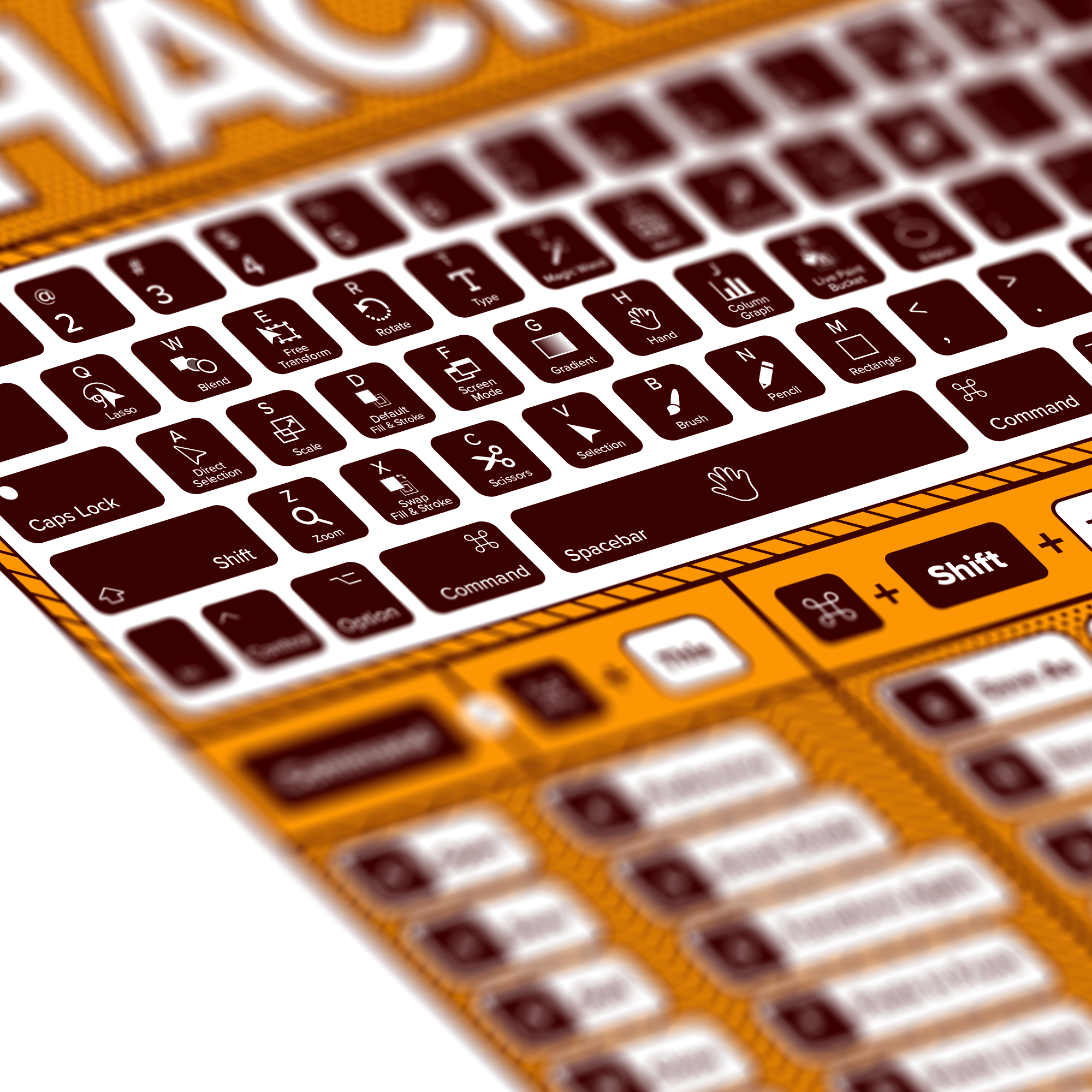 แจกฟรี! Poster Illustrator Keyboard Shortcut Hackz Sheet